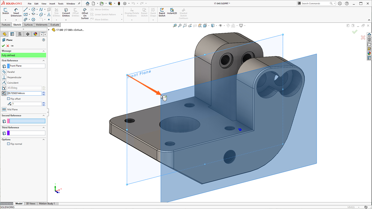 SOLIDWORKS Tips How to Create Planes in SOLIDWORKS